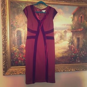NWOT - NY & Co burgundy party dress